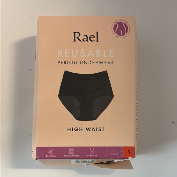 Rael Black Reusable Period Underwear - High Waist sz S NWT - Picture 1 of 5